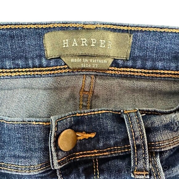 Harper Distressed Skinny Jeans 27x28 - Picture 5 of 6